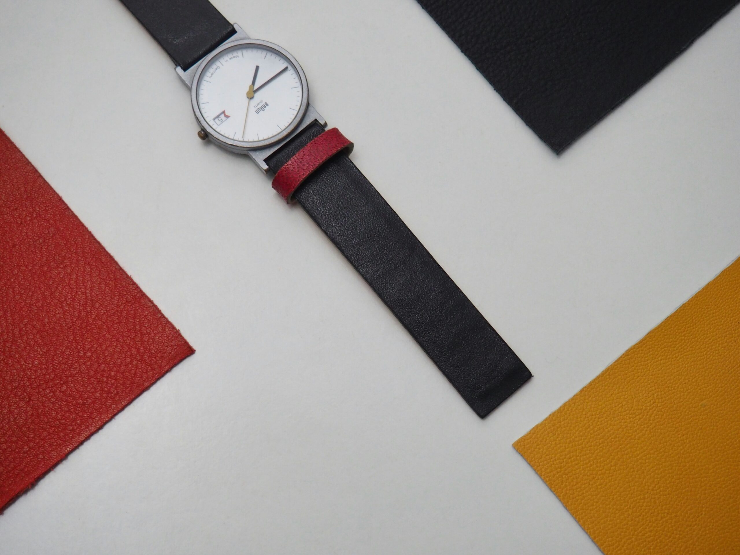 A sleek fashion watch combining tech features and designer aesthetics