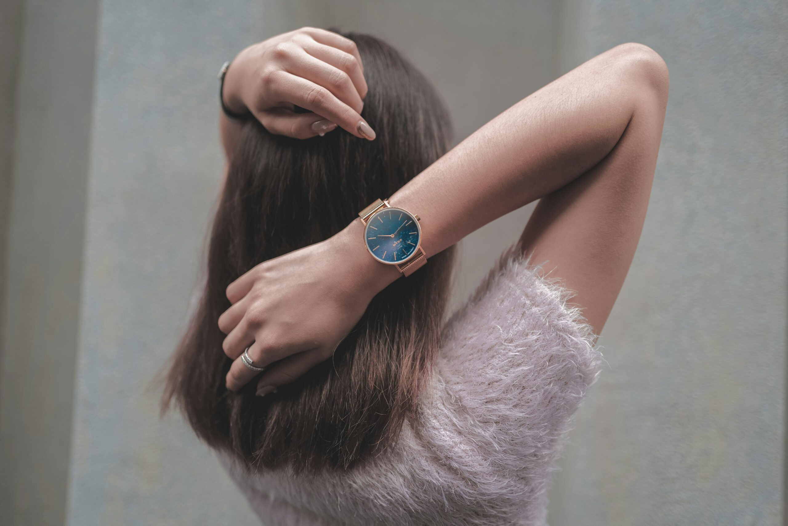 Designer fashion watch case study featuring unique tech and luxury design