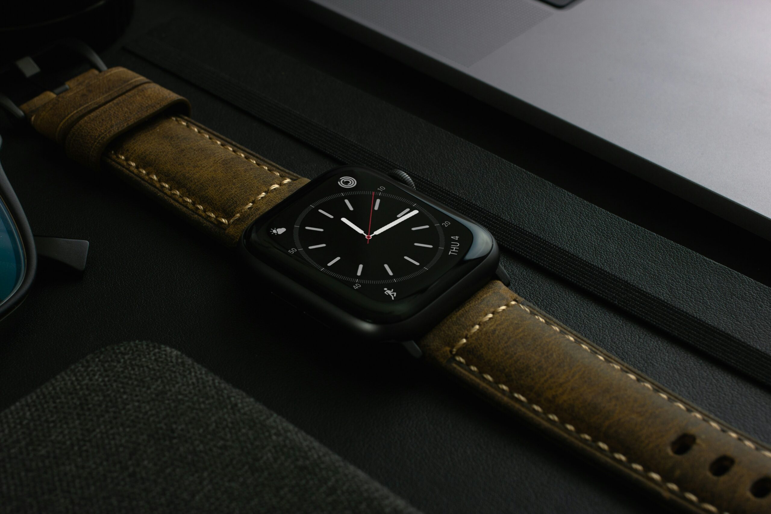 A sleek black-and-silver Rolex fashion watch with digital display integration