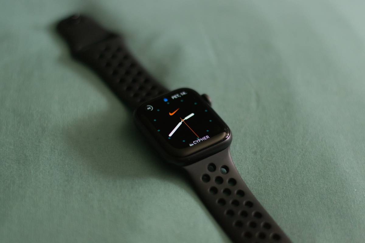 CES booth showing off Guess Watches' sustainability efforts.