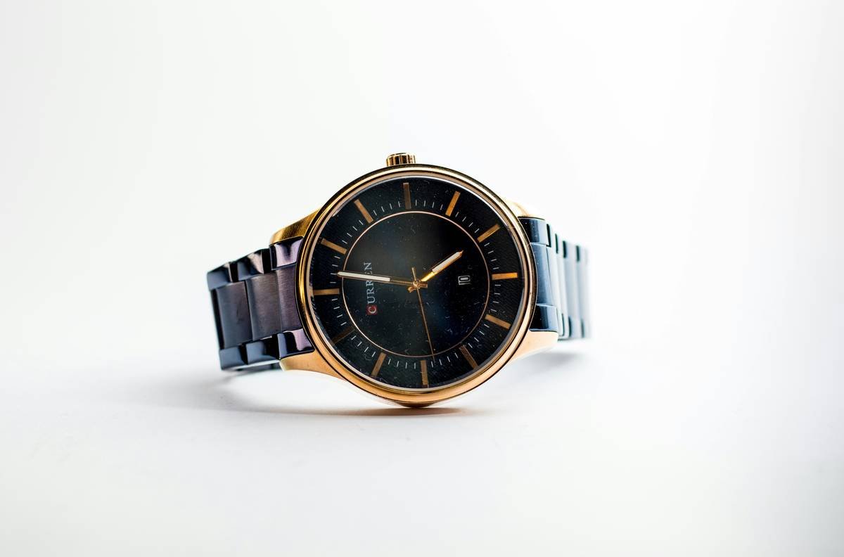 Close-up of sapphire crystal watches showing scratch resistance test results